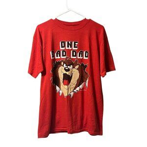 1991 Taz Manian Devil One Bad Taz T Shirt Single Stitch‎ Unisex Sz Large VTG Y2K